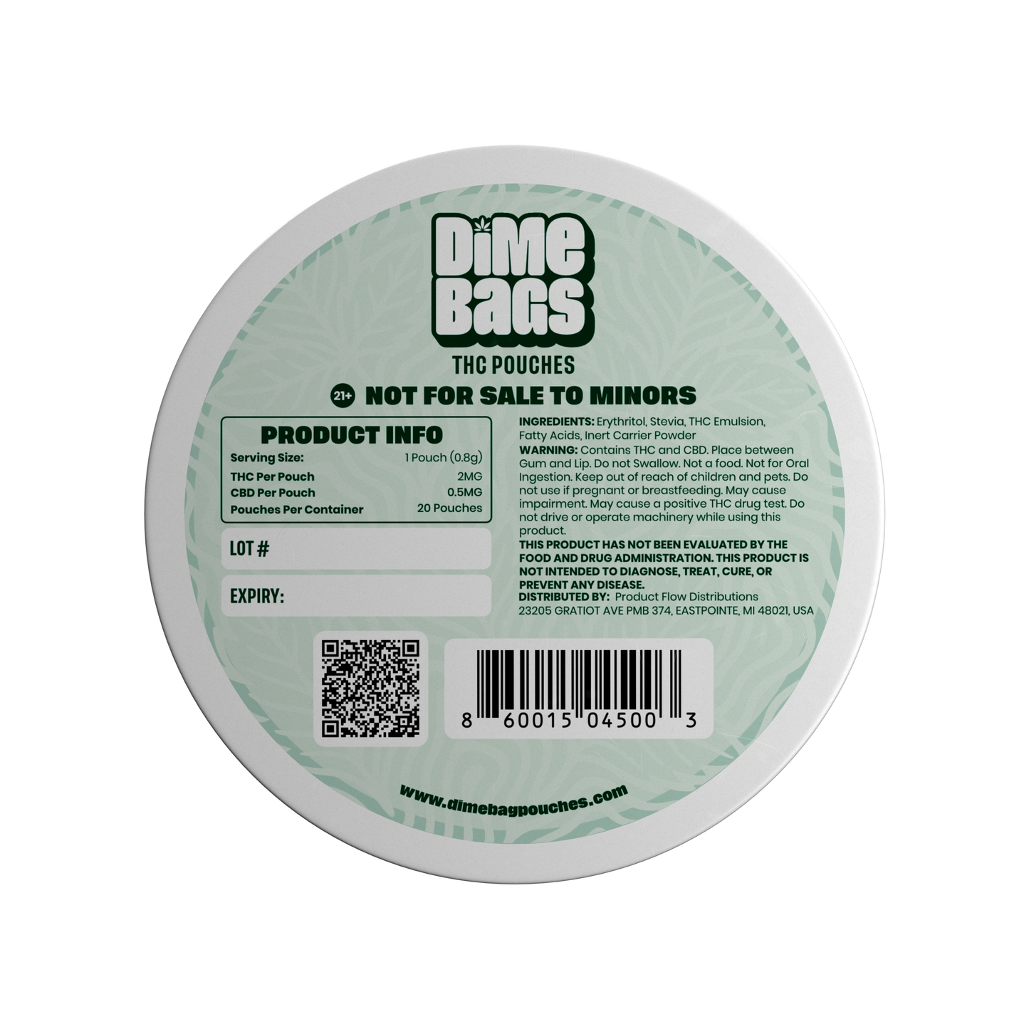 Mint Beam THC Pouch
