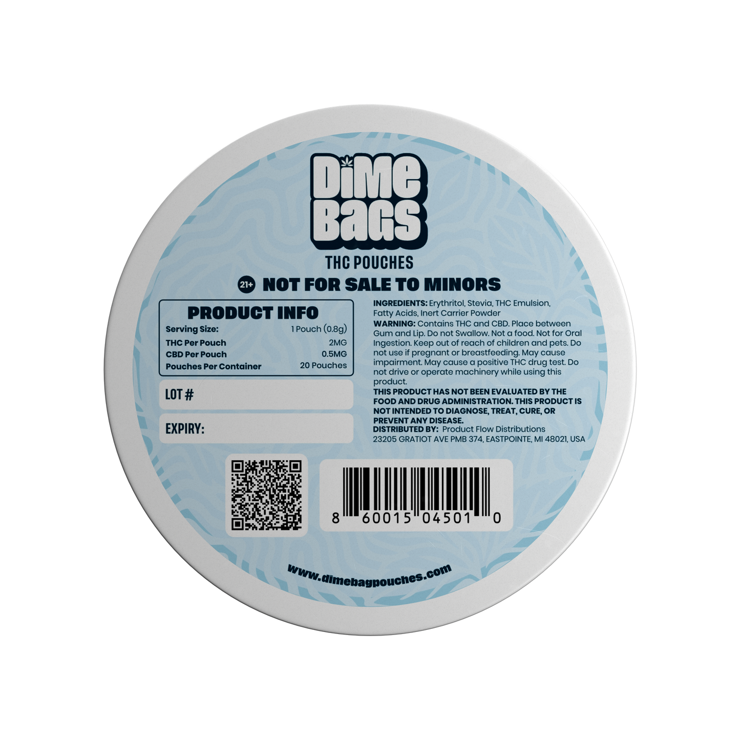 Mint Froster THC Pouch